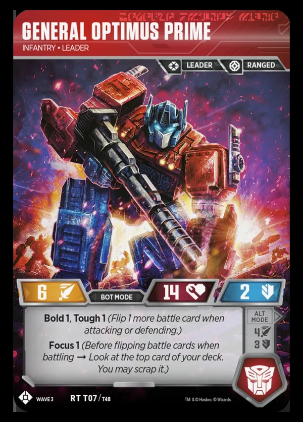 General Optimus Prime // Infantry • Leader bot mode