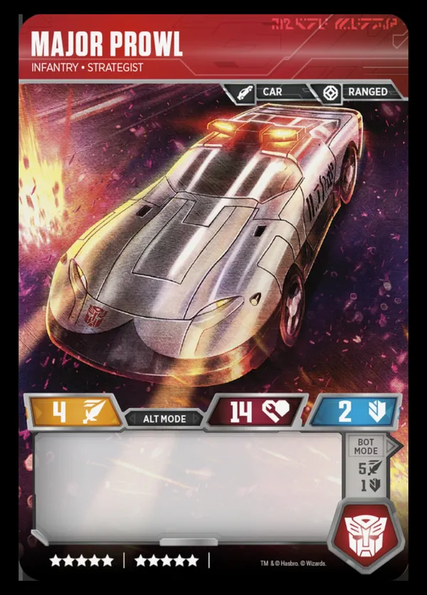 Major Prowl // Infantry • Strategist alt mode