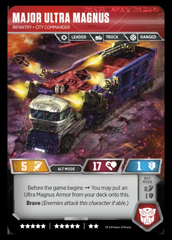 Major Ultra Magnus // Infantry • City Commander alt mode