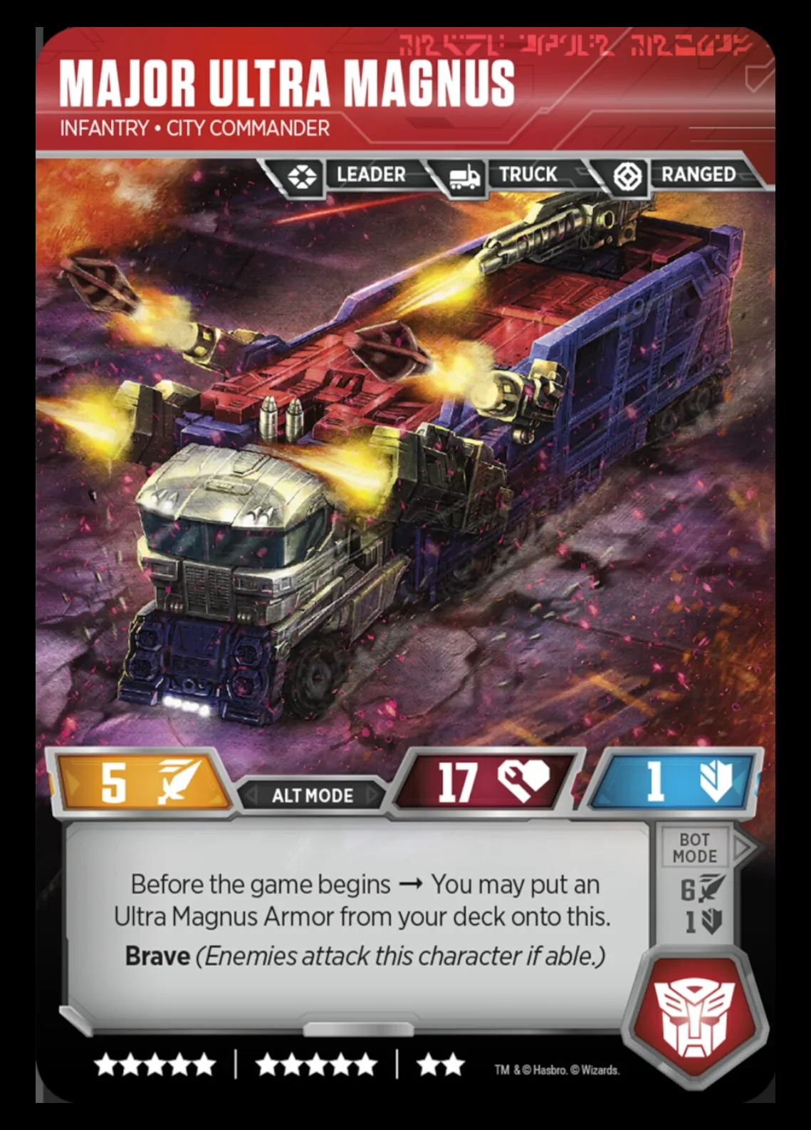 Major Ultra Magnus // Infantry • City Commander alt mode