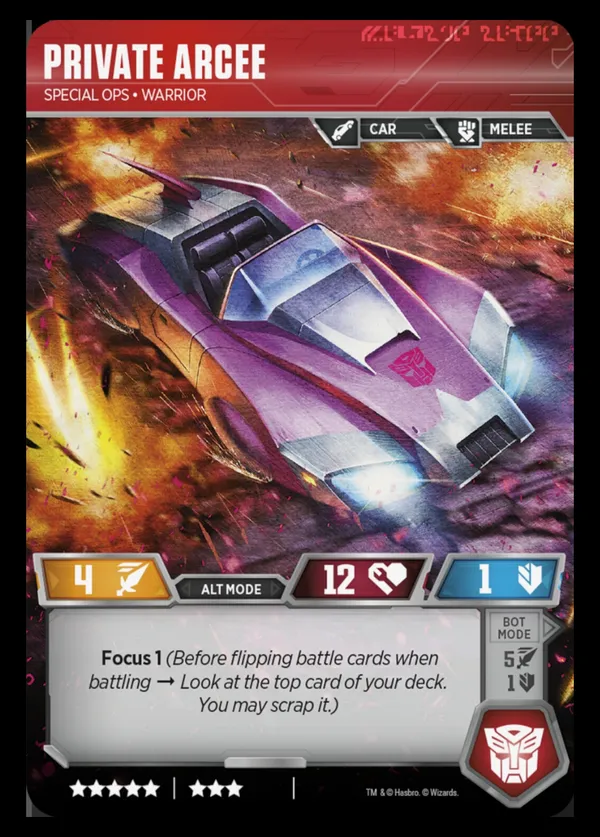 Private Arcee // Special Ops • Warrior alt mode