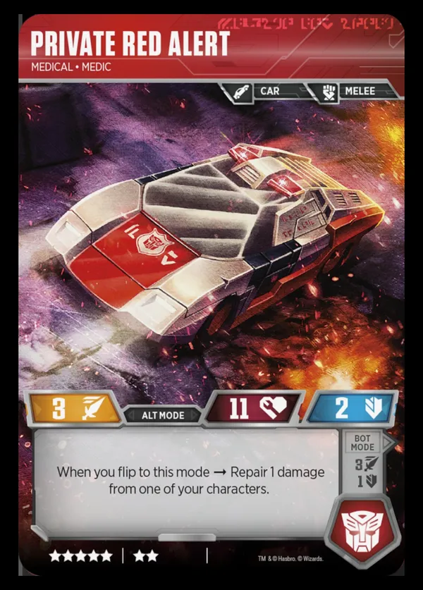 Private Red Alert // Medical • Medic alt mode