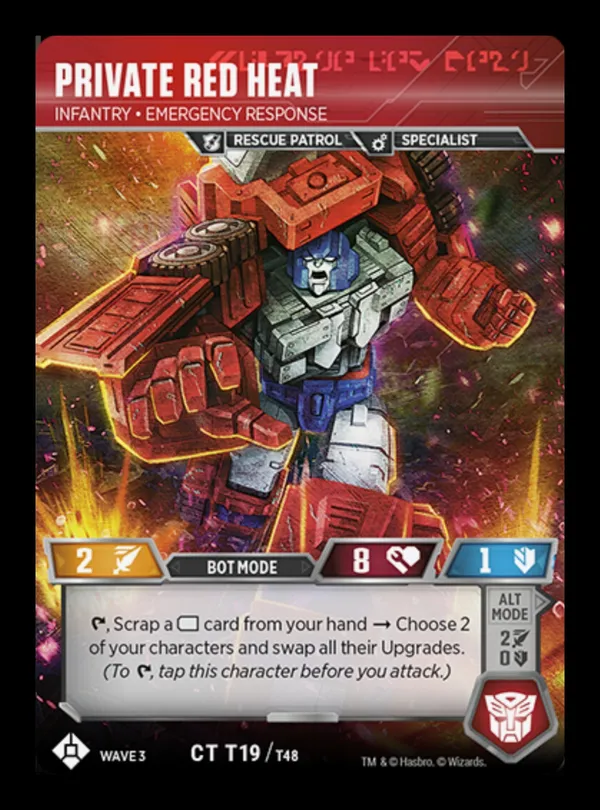 Private Red Heat // Infantry • Emergency Response bot mode