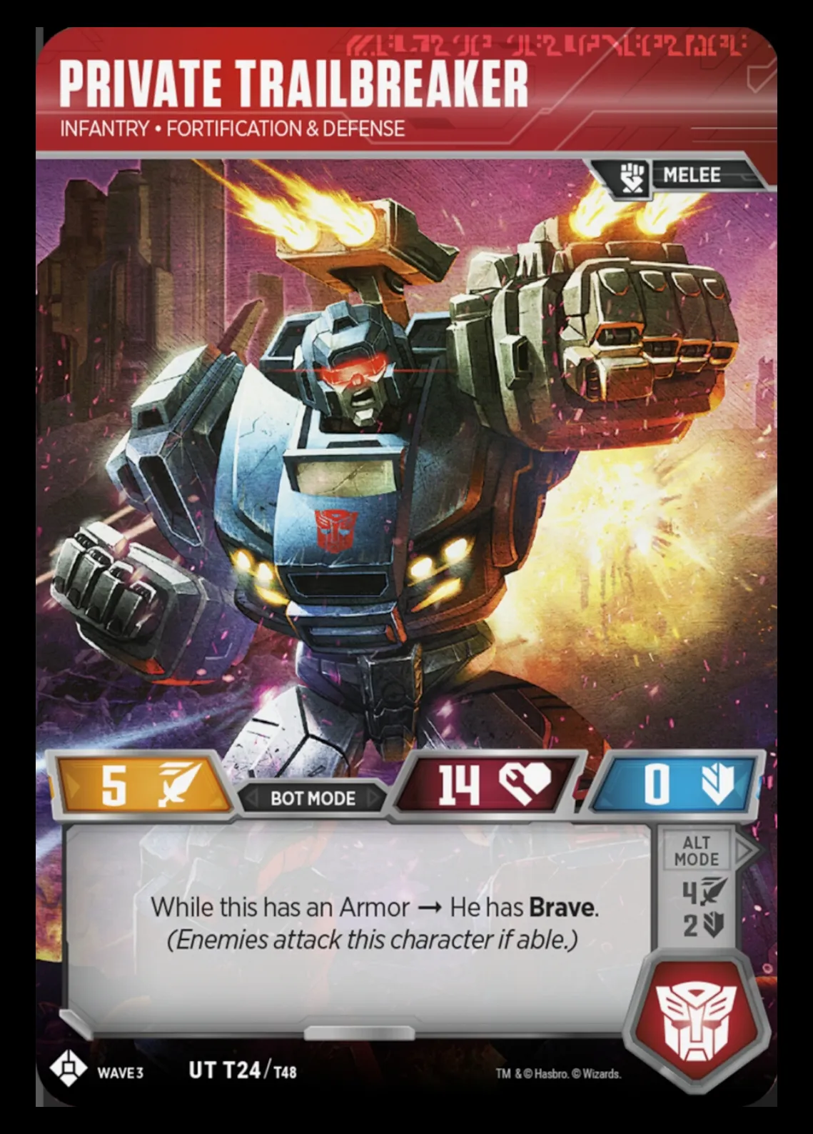 Private Trailbreaker // Infantry • Fortification & Defense bot mode