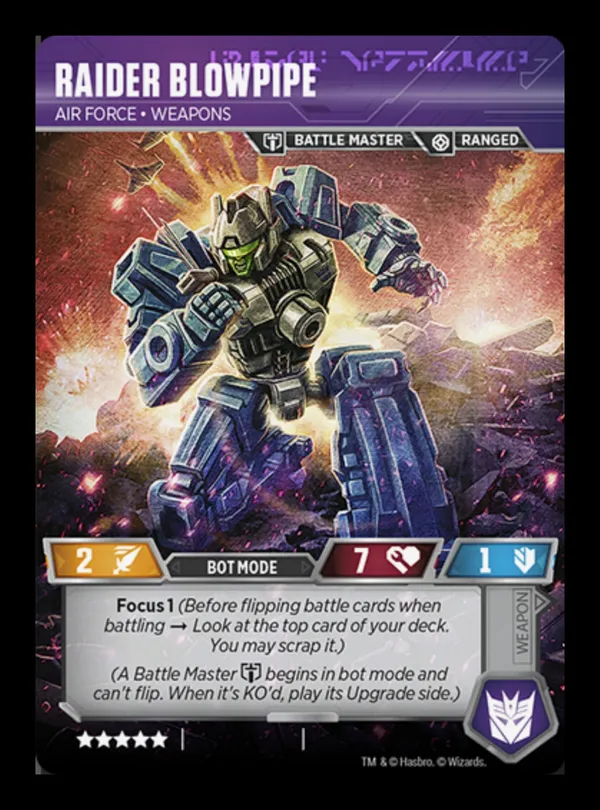 Raider Blowpipe // Air Force • Weapons bot mode