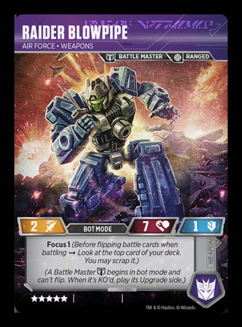 Raider Blowpipe // Air Force • Weapons bot mode