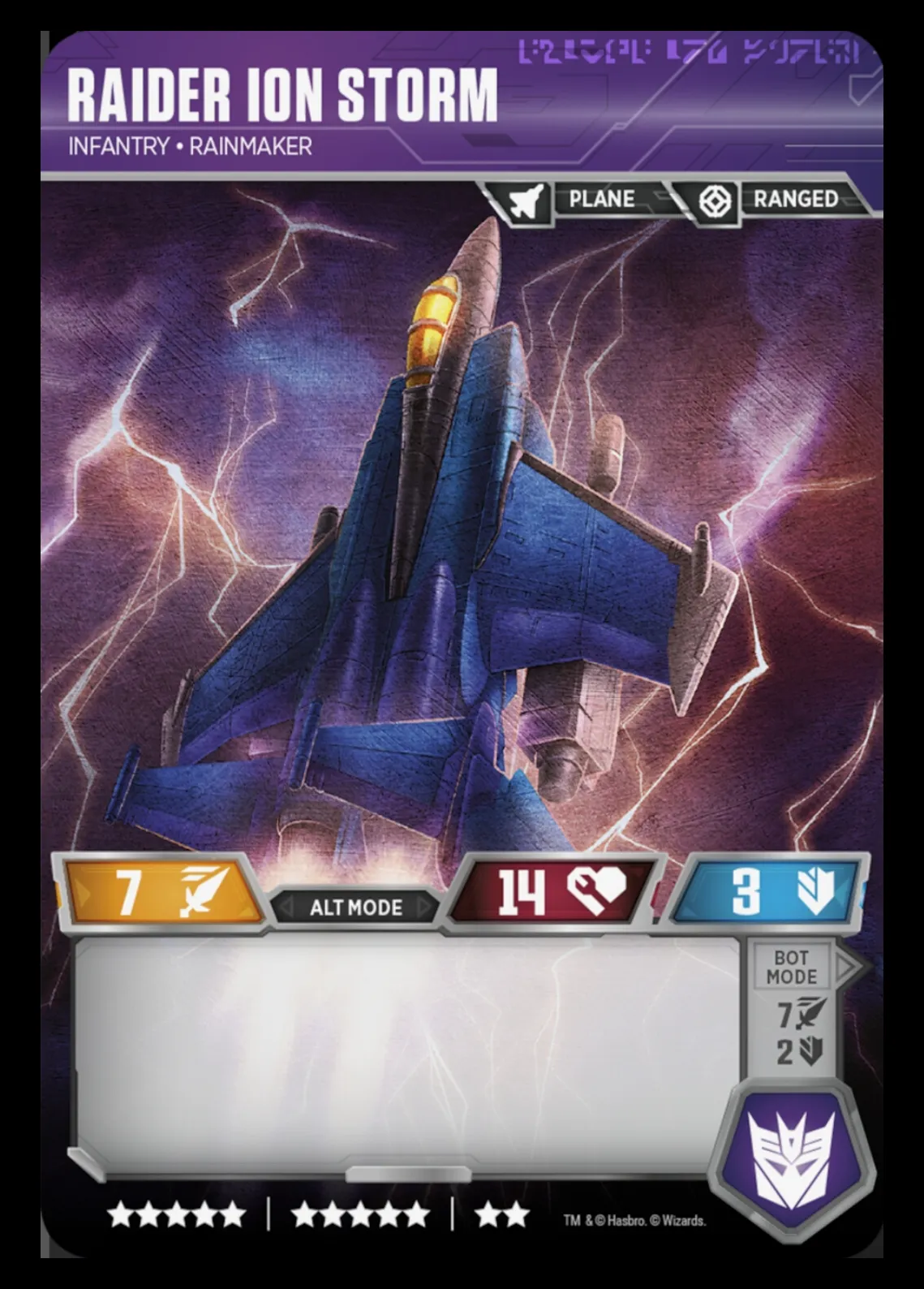 Raider Ion Storm // Infantry • Rainmaker alt mode