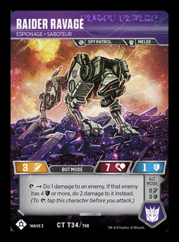 Raider Ravage // Espionage • Saboteur bot mode