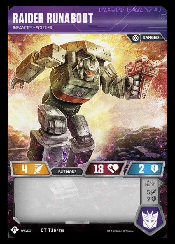 Raider Runabout // Infantry • Soldier bot mode
