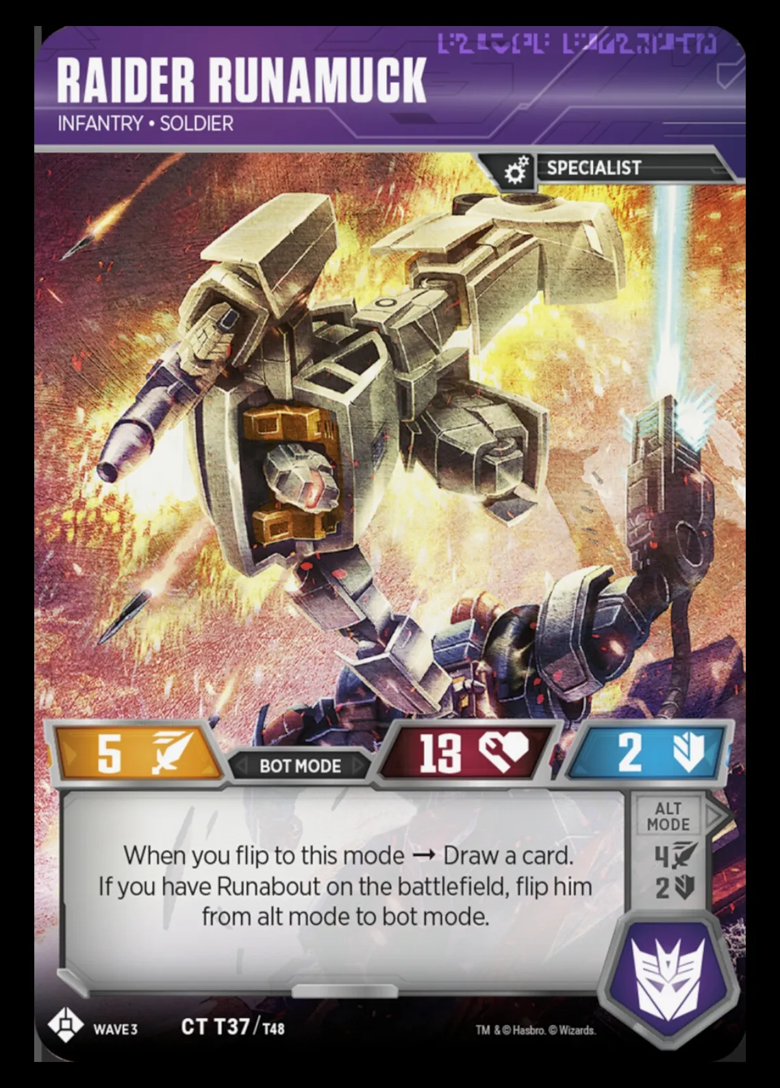 Raider Runamuck // Infantry • Soldier bot mode