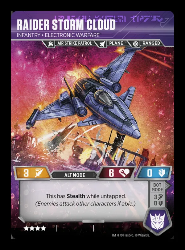 Raider Storm Cloud // Infantry • Electronic Warfare alt mode