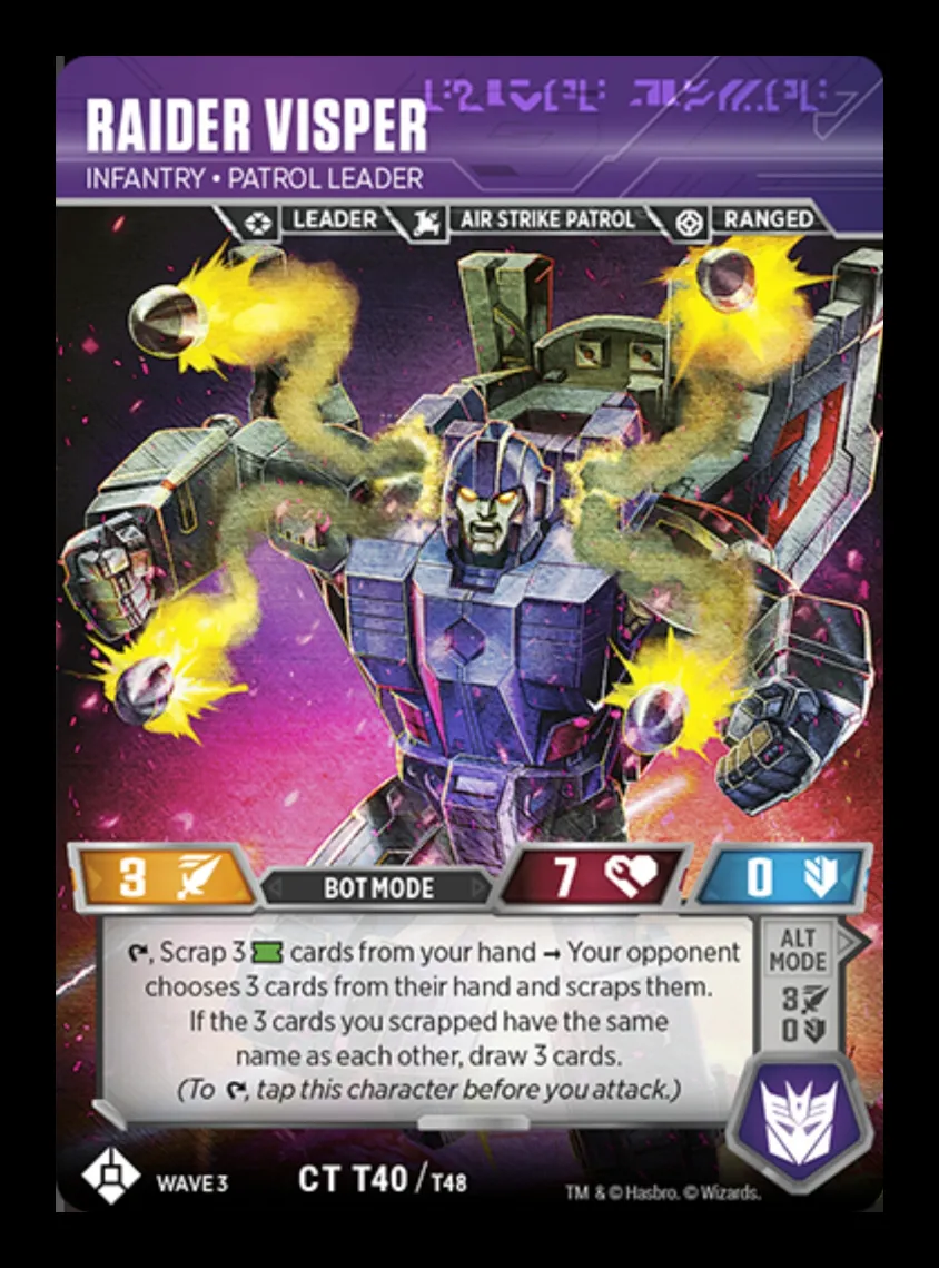Raider Visper // Infantry • Patrol Leader bot mode