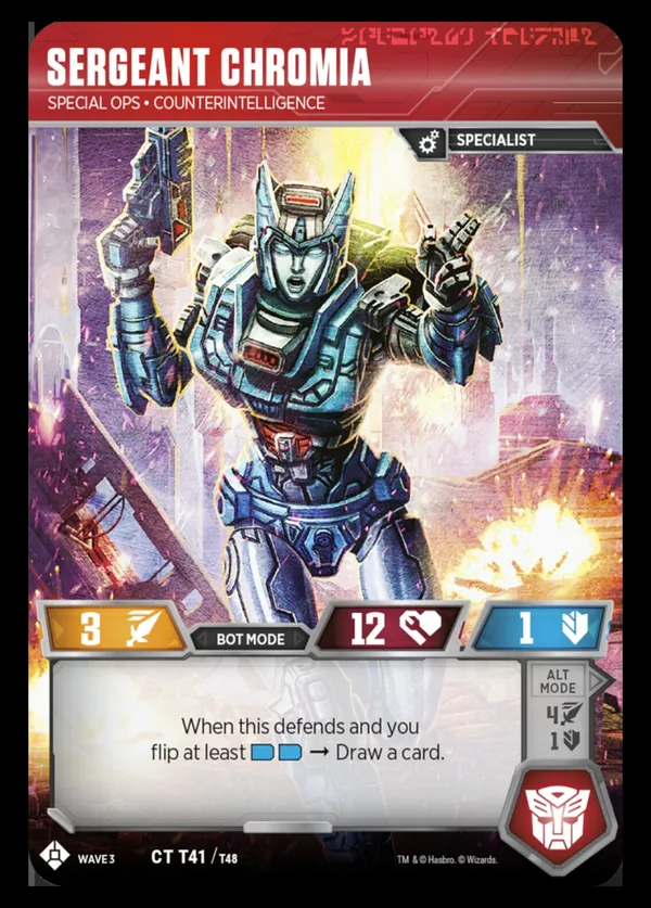 Sergeant Chromia // Special Ops • Counterintelligence bot mode