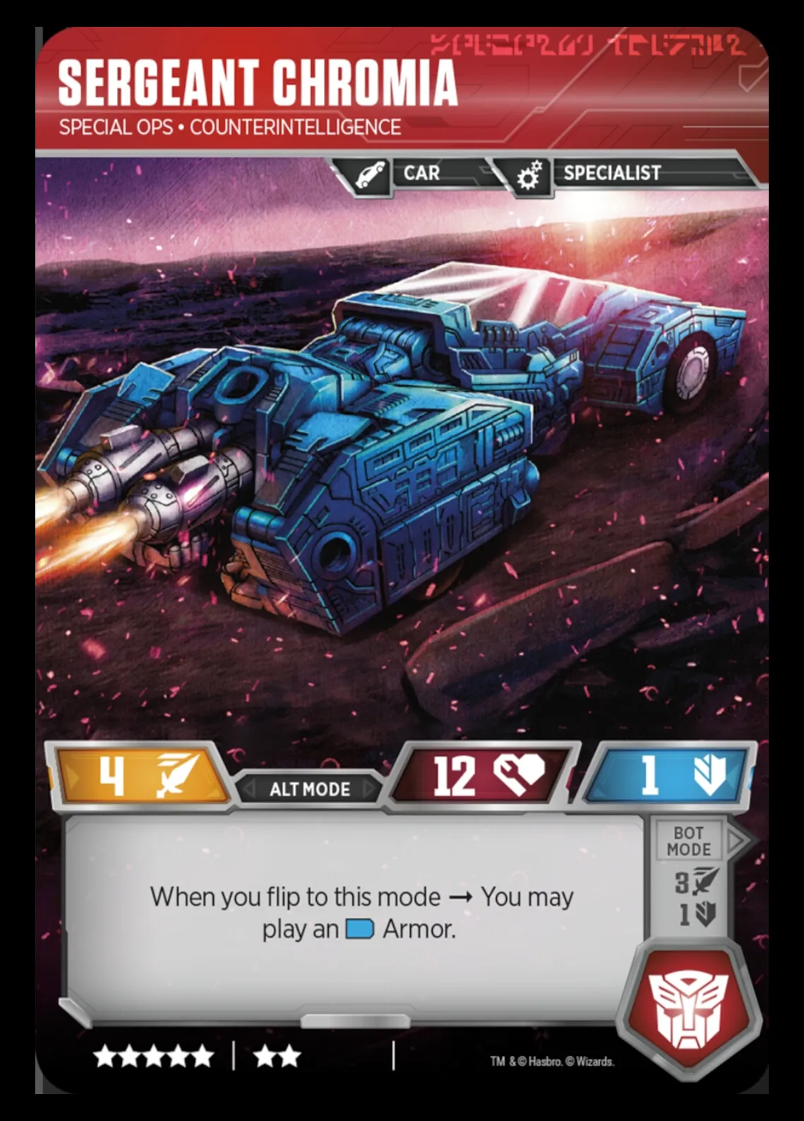 Sergeant Chromia // Special Ops • Counterintelligence alt mode