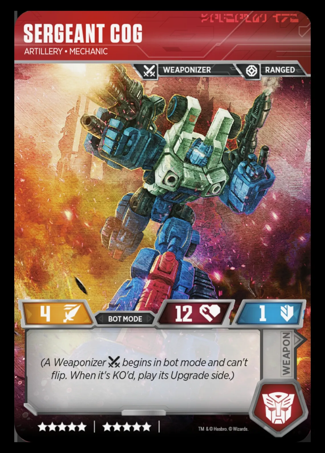 Sergeant Cog // Artillery • Mechanic bot mode
