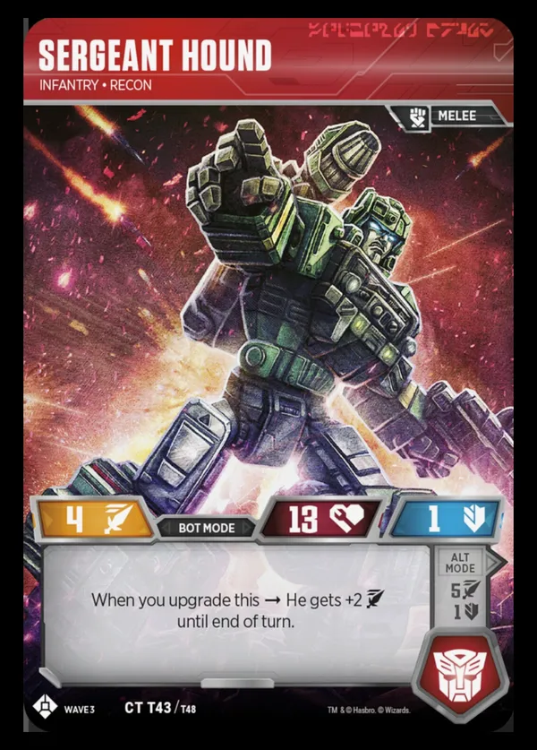Sergeant Hound // Infantry • Recon bot mode