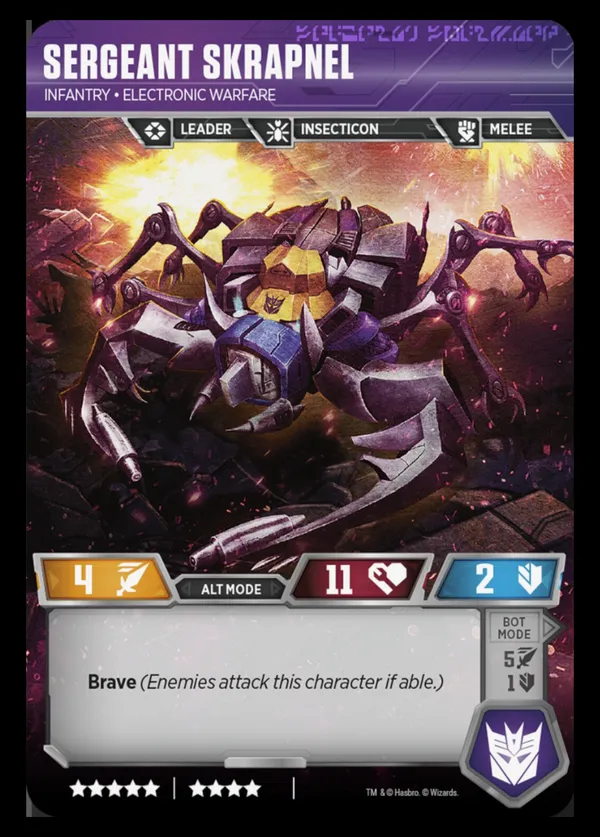 Sergeant Skrapnel // Infantry • Electronic Warfare alt mode