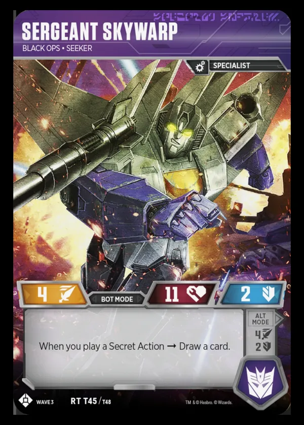 Sergeant Skywarp // Black Ops • Seeker bot mode