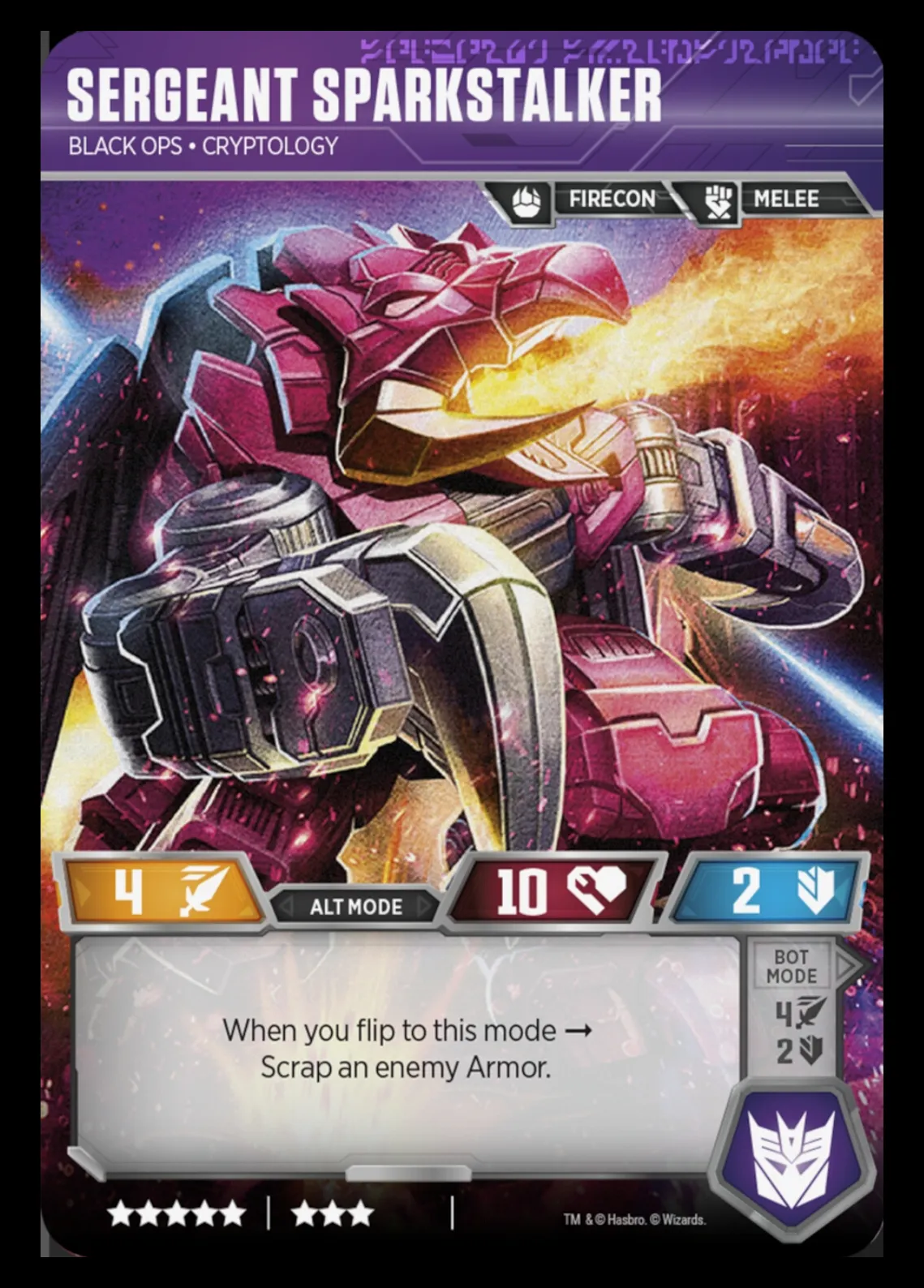 Sergeant Sparkstalker // Black Ops • Cryptology alt mode