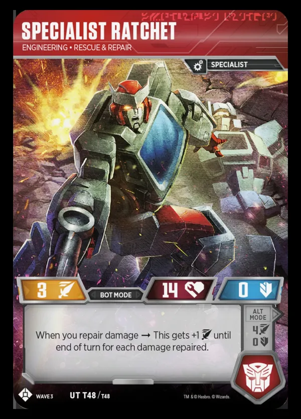 Specialist Ratchet // Engineering • Rescue & Repair bot mode