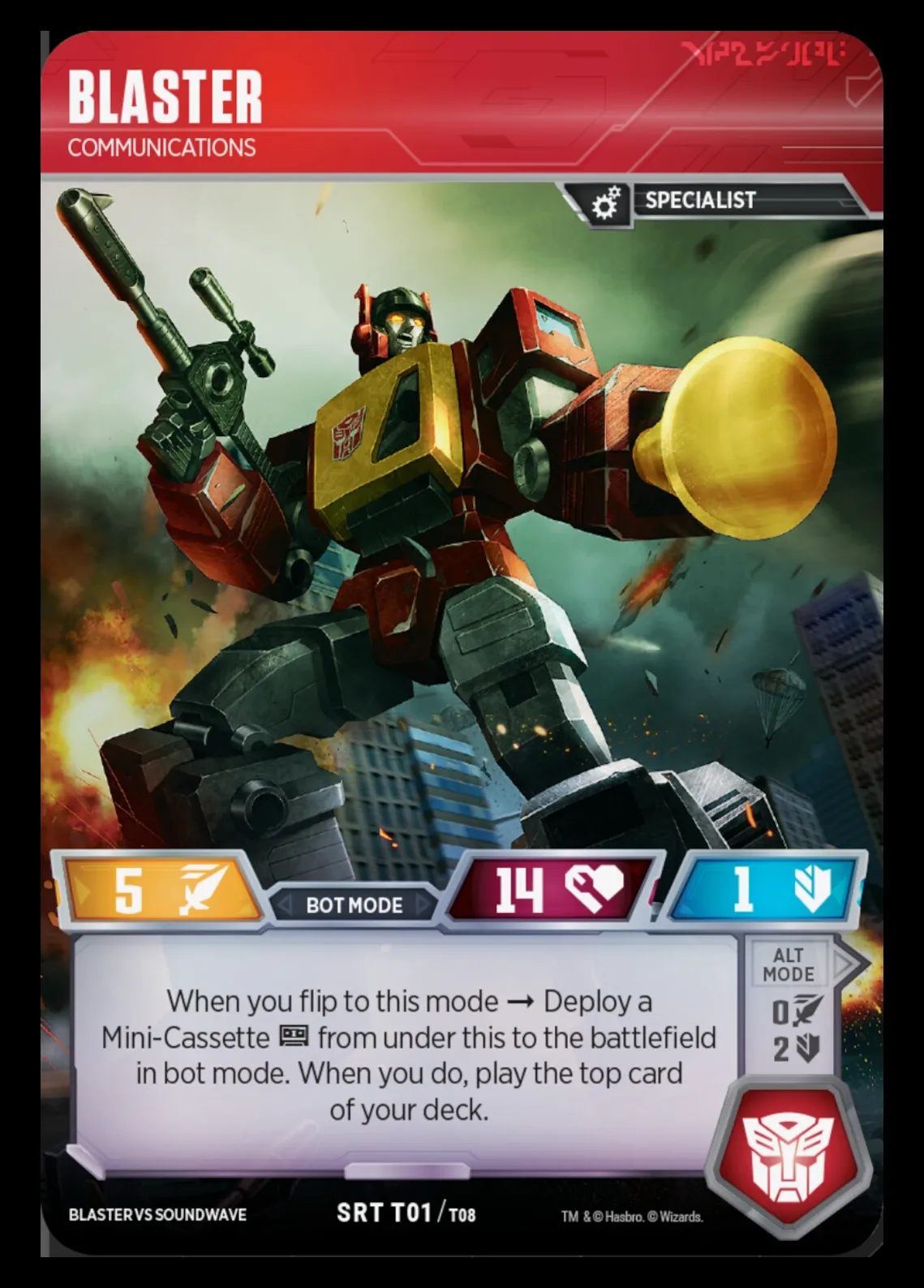 Blaster // Communications bot mode