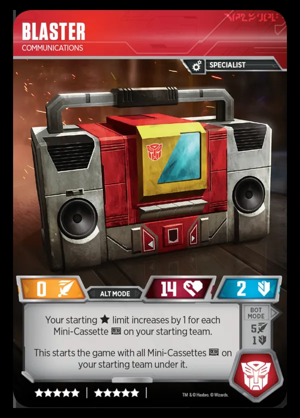 Blaster // Communications alt mode