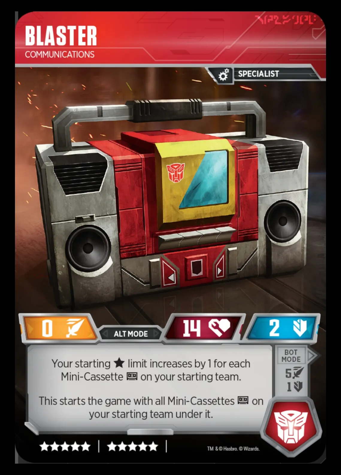 Blaster // Communications alt mode