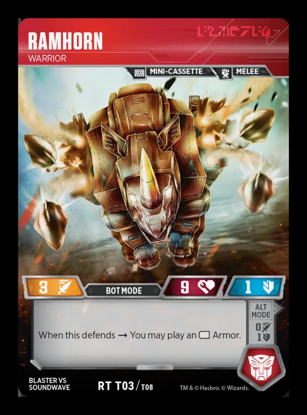 Ramhorn // Warrior bot mode