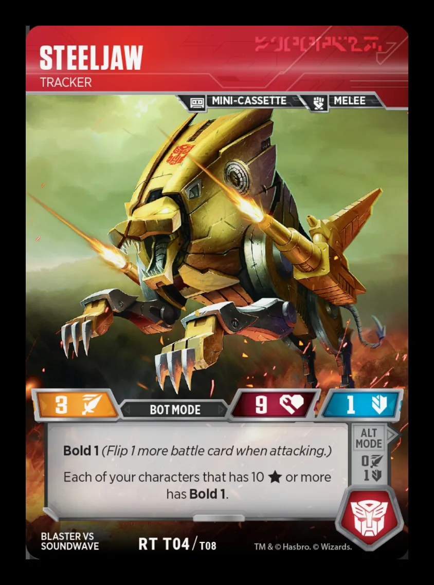 Steeljaw // Tracker bot mode