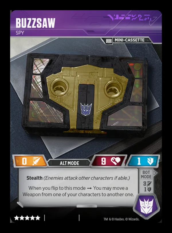 Buzzsaw // Spy alt mode