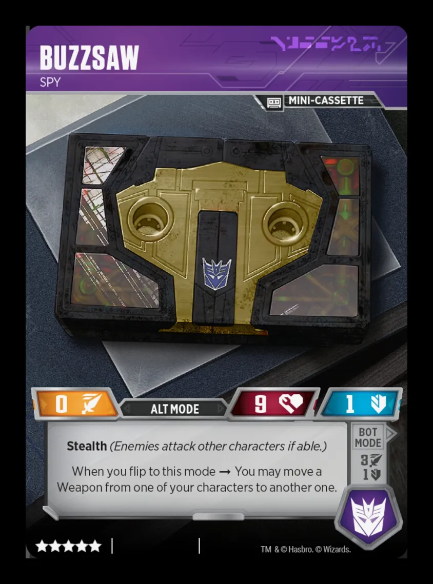 Buzzsaw // Spy alt mode