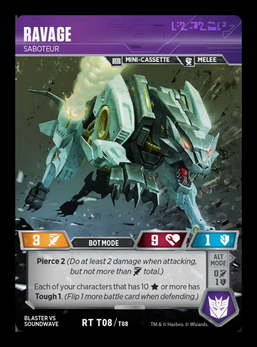 Ravage // Saboteur bot mode