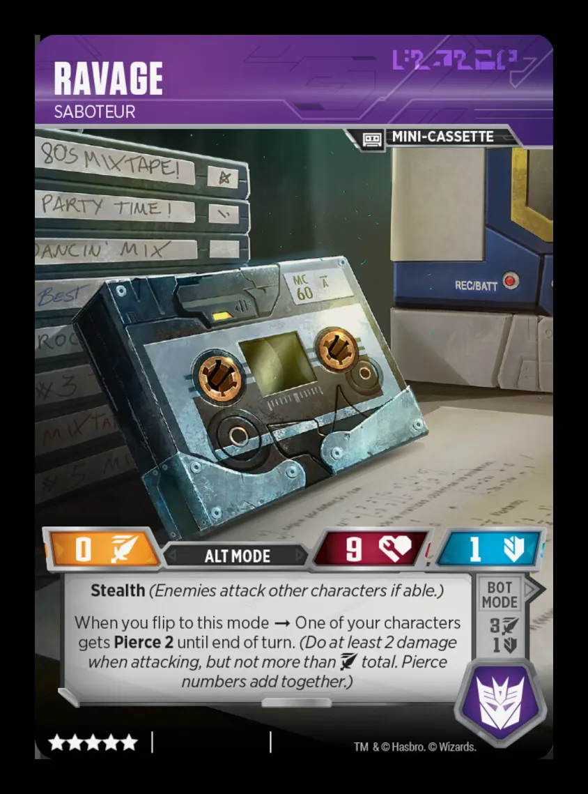 Ravage // Saboteur alt mode