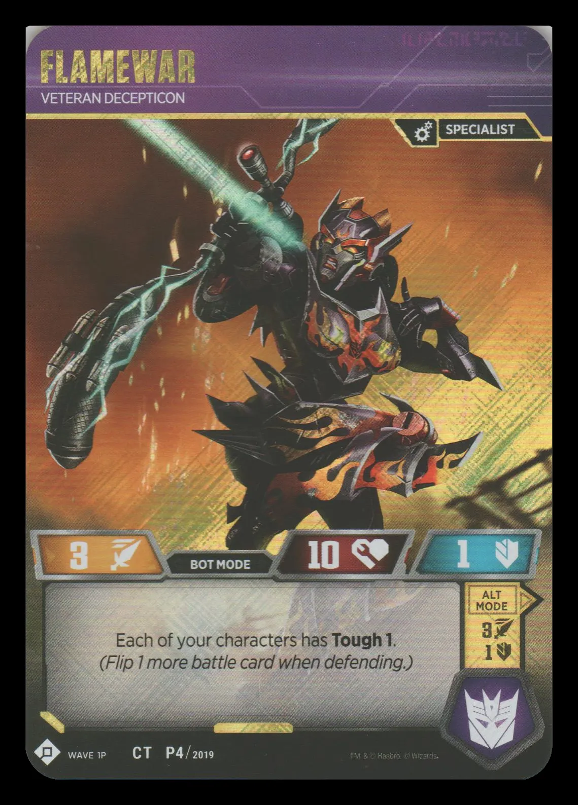 Flamewar // Veteran Decepticon promo bot mode