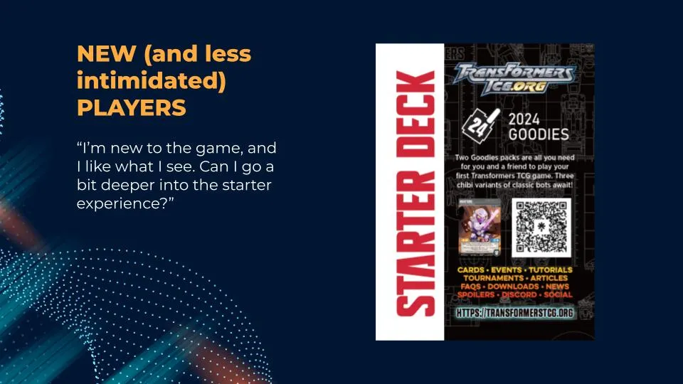 Goodies Starter Decks are the best for new players wanting a taste