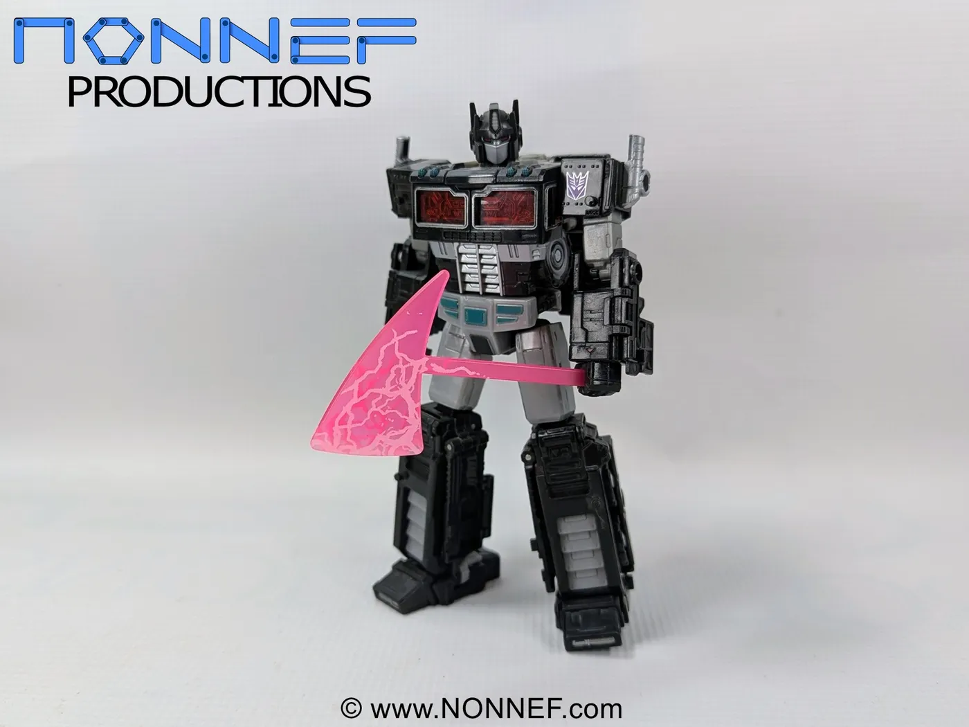 Nemesis Prime with an Energon Axe