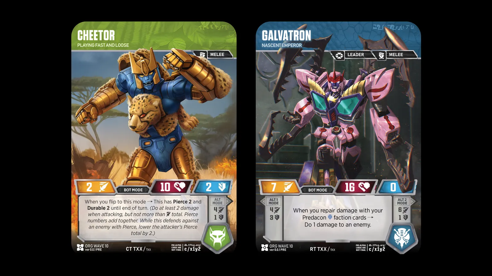 OW10 characters - TFcon LA 2026 Transformers TCG Panel