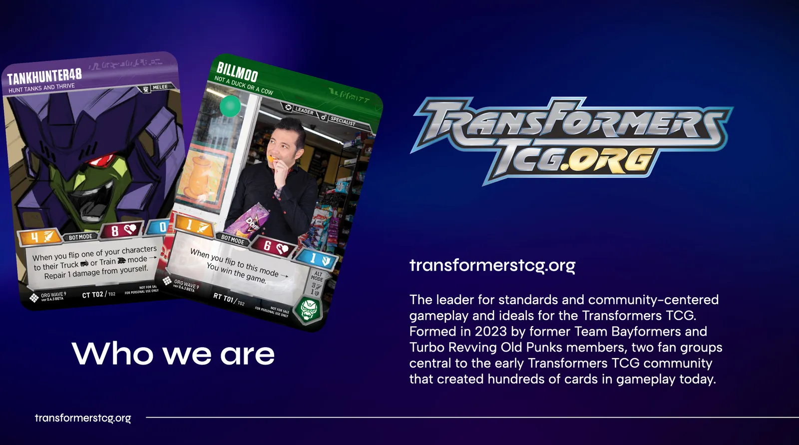 Who we are - TFcon LA 2026 Transformers TCG Panel