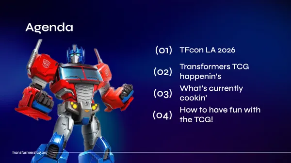 Agenda - TFcon LA 2026 Transformers TCG Panel
