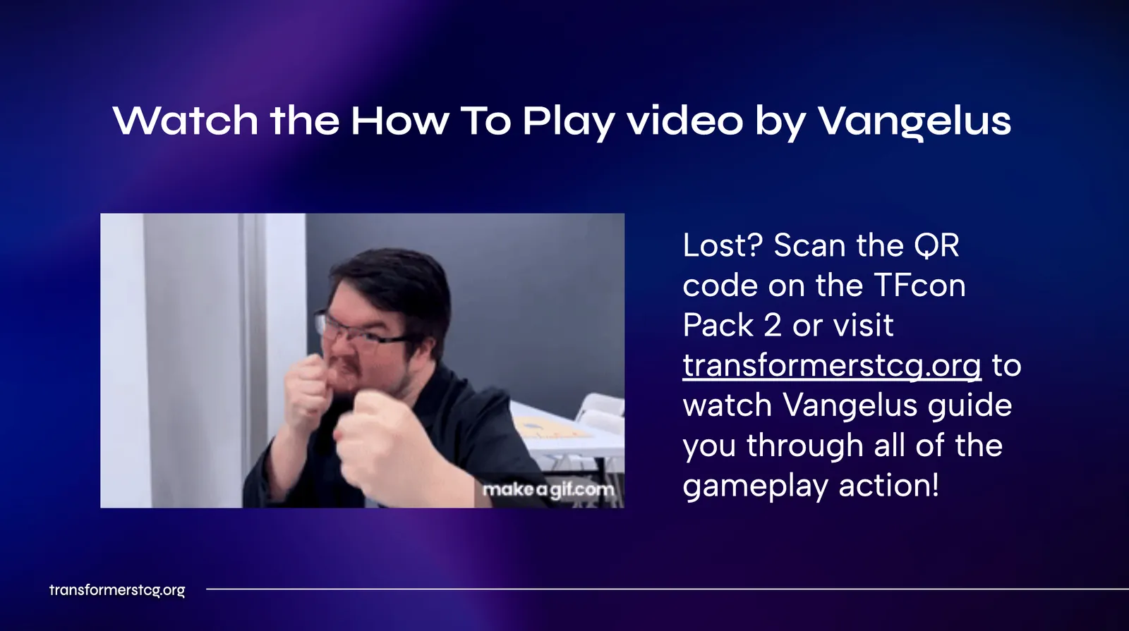 Watch the How To Play video by Vangelus - TFcon LA 2026 Transformers TCG Panel