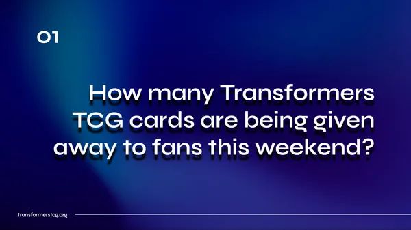 How many TFTCG cards are being given away to fans this weekend? - TFcon LA 2026 Transformers TCG Panel