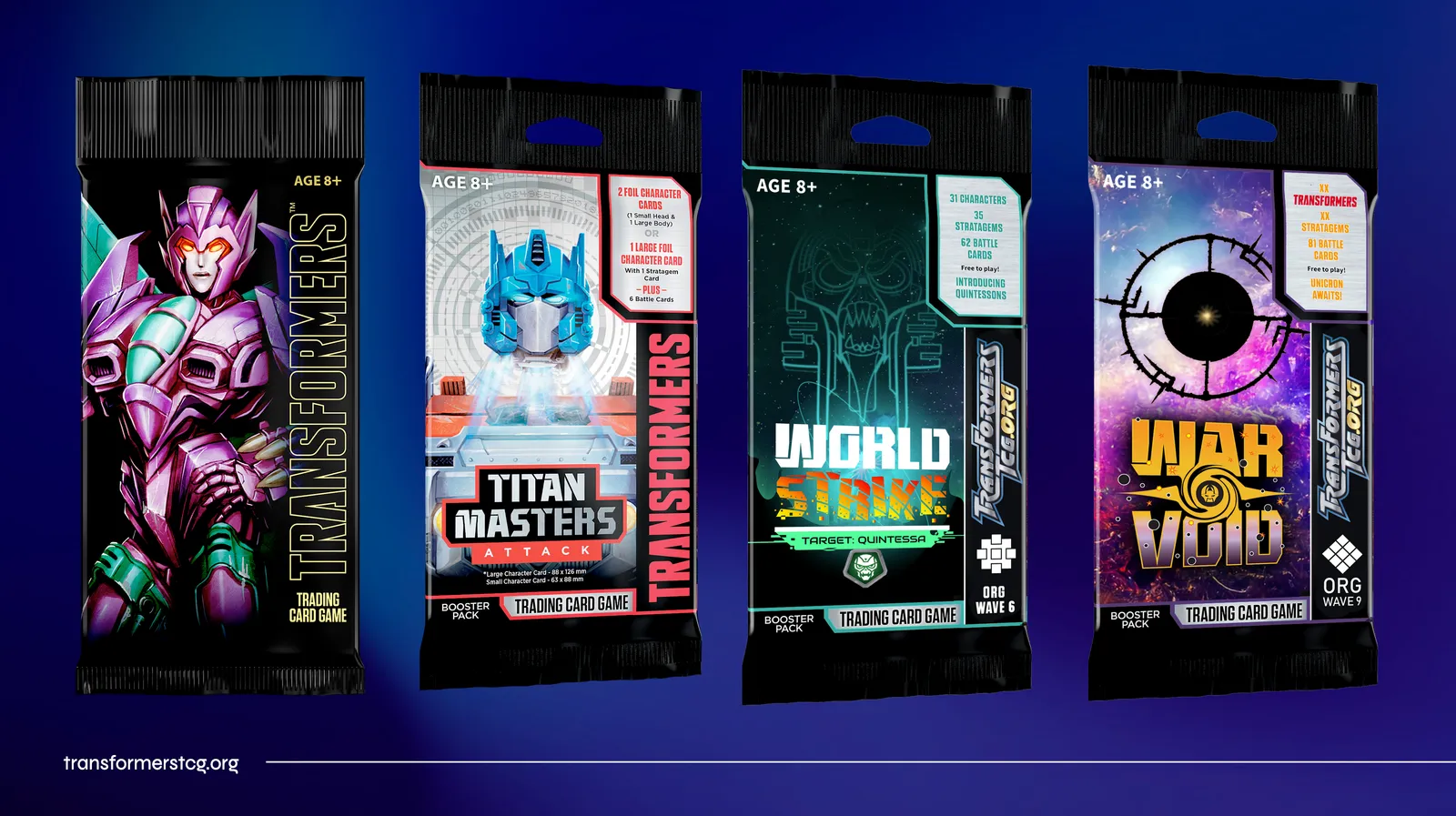 Booster pack comparison - TFcon LA 2026 Transformers TCG Panel