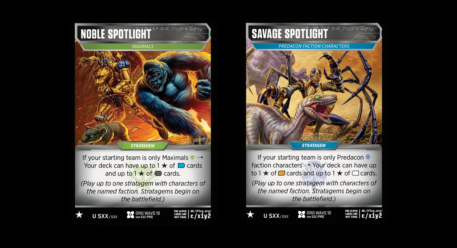 OW10 stratagems - TFcon LA 2026 Transformers TCG Panel