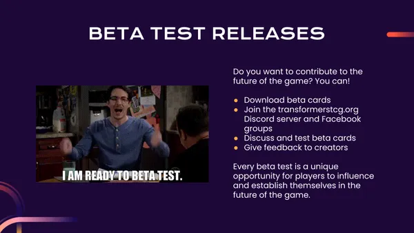 Beta test releases