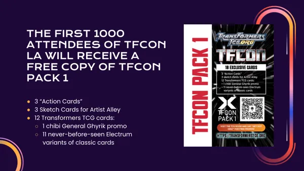 The first 1000 attendees of TFcon LA 2025 will receive the TFcon Pack 1