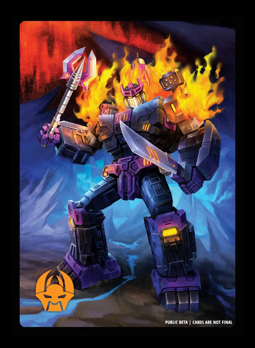 Abyssal Geometry // Megatronus the Fallen, Original Sinner card back