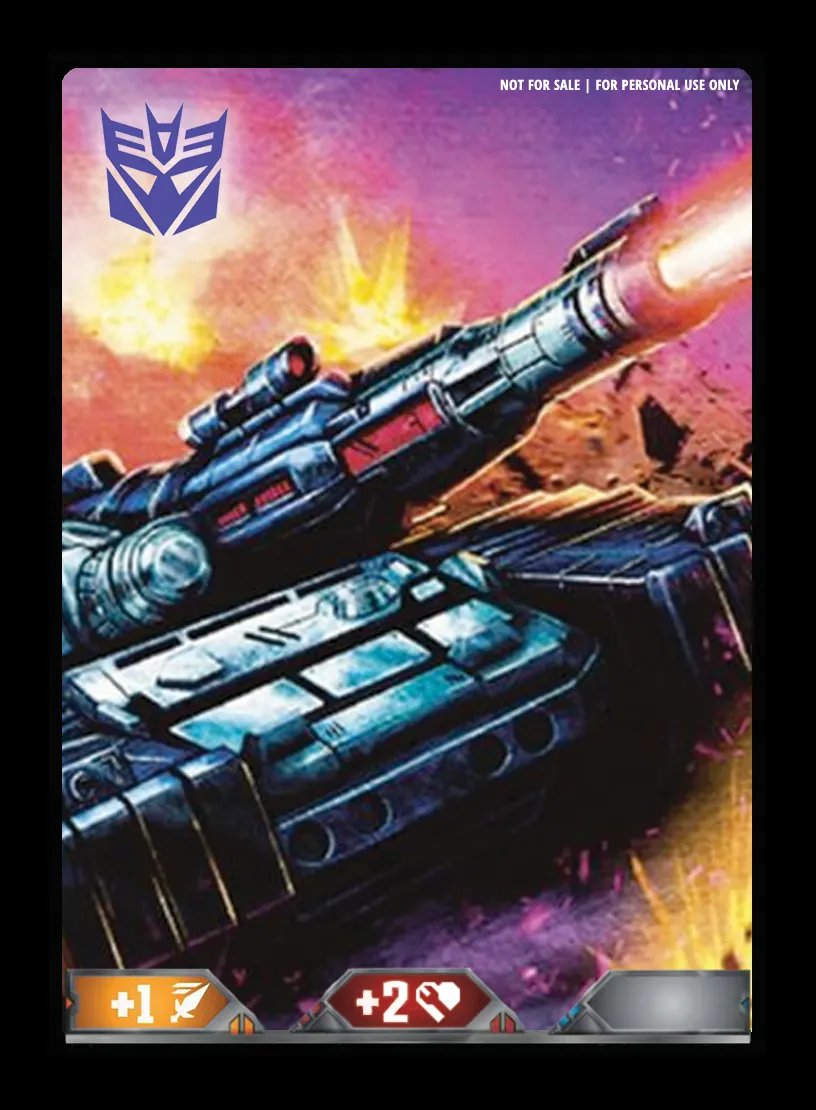 All Hail Megatron! // General Megatron, Infantry • Leader card back