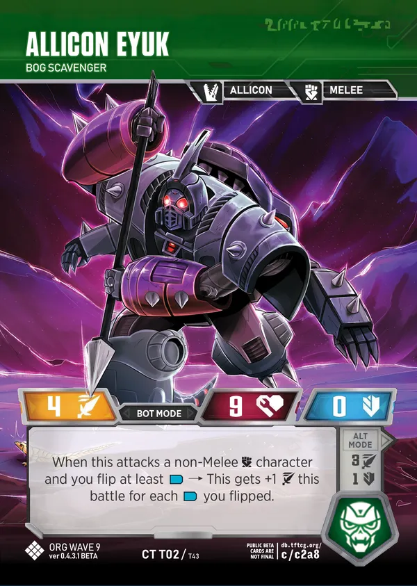 Allicon Eyuk // Bog Scavenger bot mode