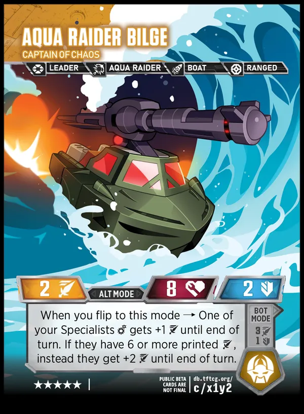 Aqua Raider Bilge // Captain of Chaos alt mode