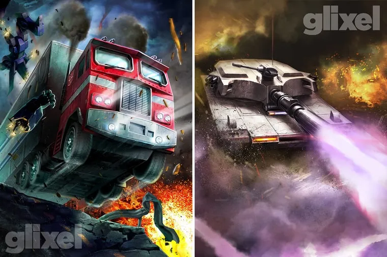 Art for upcoming Transformers game – Wizards of the Coast